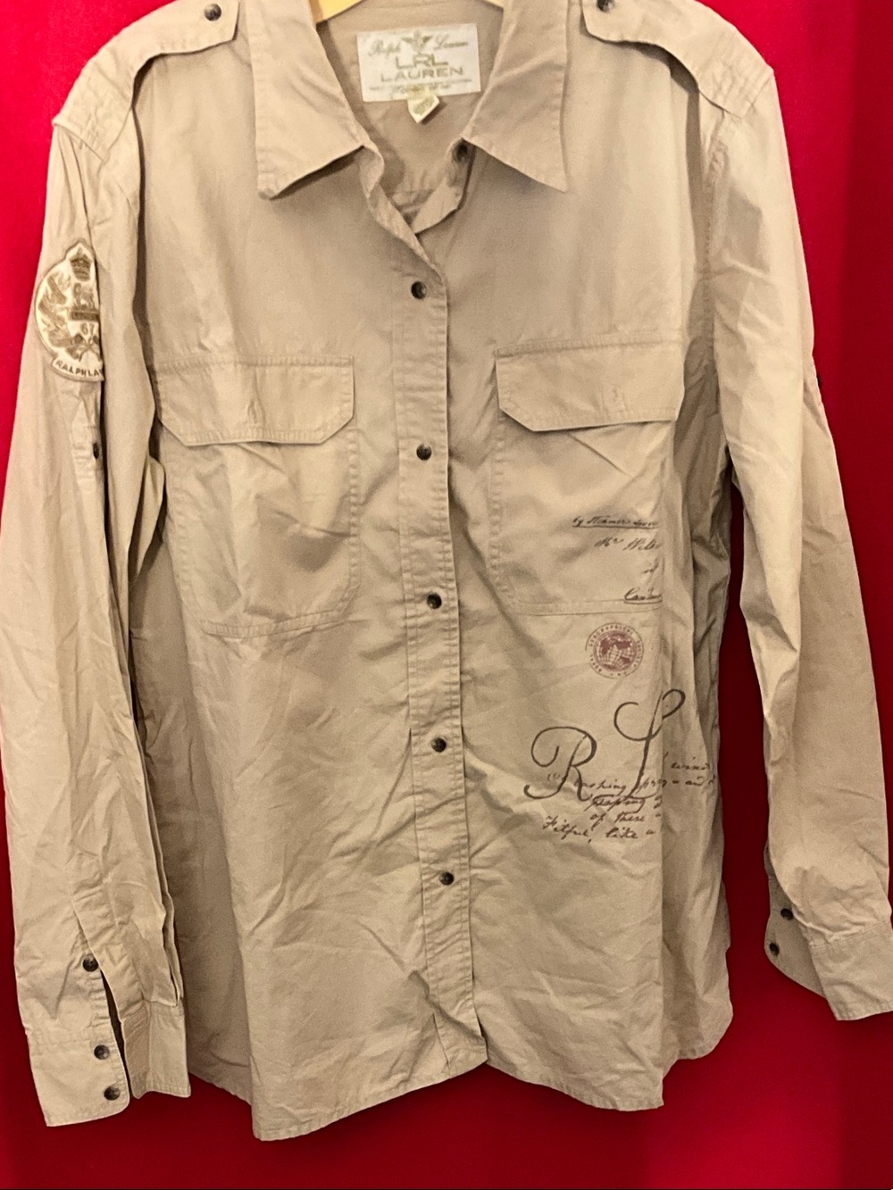 Ralph Lauren “Lauren” safari shirt-vintage